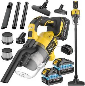 Cordless Vacuum Cleaner for Home, 1600Pa/400W Stick Vacuum with LED, Anti-Tangle, Powerful Suction Wireless Floor Vacuum, Lightweight Handheld Vacuum for Pet Hair, Hard Floor Cordless Vacuum Cleaner for Home, 1600Pa/400W Stick Vacuum with LED, Anti-Tangle, Powerful Suction Wireless Floor Vacuum, Lightweight Handheld Vacuum for Pet Hair, Hard Floor