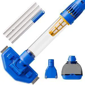 Cordless Pool Vacuum with Strong Suction, Rechargeable Handheld Pool Vacuum Cleaner for Above Ground Pool,Spas, Hot Tub,and Pond with 60 Mins Working Time Cordless Pool Vacuum with Strong Suction, Rechargeable Handheld Pool Vacuum Cleaner for Above Ground Pool,Spas, Hot Tub,and Pond with 60 Mins Working Time