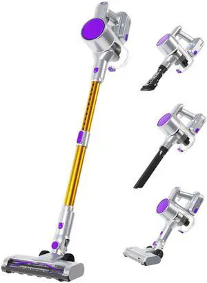 Cordless Vacuum Cleaner, Removable Stick Vacuum with LED Touch Screen, Self-Standing, 35Mins Runtime, Lightweight Handheld for Pet Hair, Hard Floor, Carpet Cordless Vacuum Cleaner, Removable Stick Vacuum with LED Touch Screen, Self-Standing, 35Mins Runtime, Lightweight Handheld for Pet Hair, Hard Floor, Carpet