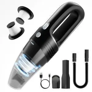 Handheld Vacuum Cordless Car Vacuum Cleaner 11000PA High Power Portable 1.4lbs Lightweight Rechargeable with 2 Filter Multi-Nozzles for Home Office Dust Handheld Vacuum Cordless Car Vacuum Cleaner 11000PA High Power Portable 1.4lbs Lightweight Rechargeable with 2 Filter Multi-Nozzles for Home Office Dust
