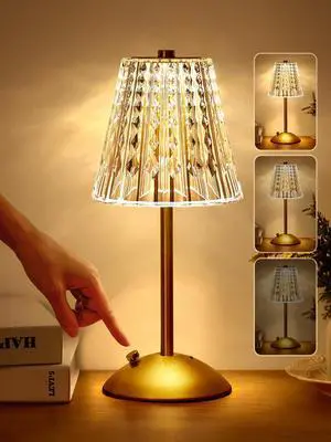 Crystal Cordless Lamp, Dimmable+3 Colors Rechargeable Lamp, Touch+2000mAh Battery Operated Vintage Ambient Light for Kitchen/Bedroom/Bathroom Shower, College Gifts, Mothers Day Gifts for Wife Daughter Crystal Cordless Lamp, Dimmable+3 Colors Rechargeable Lamp, Touch+2000mAh Battery Operated Vintage Ambient Light for Kitchen/Bedroom/Bathroom Shower, College Gifts, Mothers Day Gifts for Wife Daughter