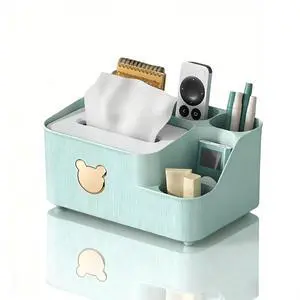 Multifunctional Tissue Box Cover with Storage,Square Tissue Box Holder and Remote Box,Modern Cube Tissue Cover Bedside Organizer for Nightstand End Table. Multifunctional Tissue Box Cover with Storage,Square Tissue Box Holder and Remote Box,Modern Cube Tissue Cover Bedside Organizer for Nightstand End Table.