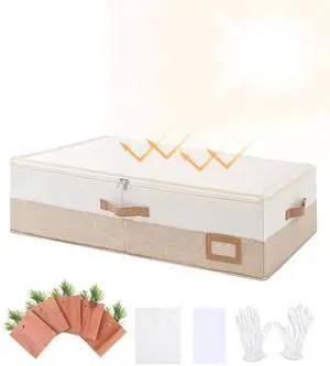 Wedding Dress Storage Box, Large Wedding Dress Preservation Box with 5 Cedar Wood Blocks, 30 Sheets of Acid-Free Tissue Paper, Microfiber Gloves, and Dust-Proof Bag-Beige&Linen Color Wedding Dress Storage Box, Large Wedding Dress Preservation Box with 5 Cedar Wood Blocks, 30 Sheets of Acid-Free Tissue Paper, Microfiber Gloves, and Dust-Proof Bag-Beige&Linen Color