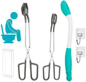 Toilet Aids for Wiping Bottom 3 Pack Self Wipe Assist Long Short Handle,Butt Wiper Tool with Boxes for Garage Storage,Daily Living Toilet Tissue aids for Women,Men,Disability and Elderly Toilet Aids for Wiping Bottom 3 Pack Self Wipe Assist Long Short Handle,Butt Wiper Tool with Boxes for Garage Storage,Daily Living Toilet Tissue aids for Women,Men,Disability and Elderly