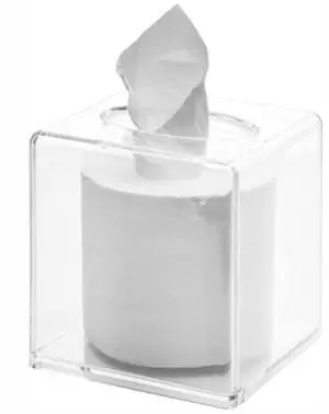 Clear Roll Tissue Box Holder with Cover Facial Tissue Dispenser Box Case for Countertop,Clear Plastic Dryer Sheet Container Napkin Organizer for Bathroom Kitchen Home,Square Clear Roll Tissue Box Holder with Cover Facial Tissue Dispenser Box Case for Countertop,Clear Plastic Dryer Sheet Container Napkin Organizer for Bathroom Kitchen Home,Square