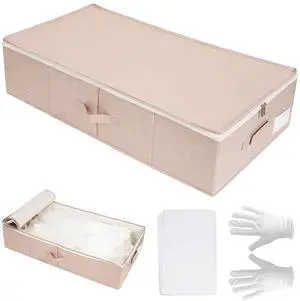 Large Wedding Dress Storage Box with 1 Pair of Microfiber Gloves and 30 Sheets of Acid-Free Paper, Wedding Dress Preservation Box for Heirlooms, Gowns Bride Musthaves (Pink) Large Wedding Dress Storage Box with 1 Pair of Microfiber Gloves and 30 Sheets of Acid-Free Paper, Wedding Dress Preservation Box for Heirlooms, Gowns Bride Musthaves (Pink)