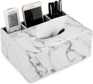 PU Leather Household Office Rectangular Tissue Box Storage Organizer Box PU Leather Household Office Rectangular Tissue Box Storage Organizer Box