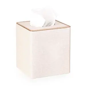 Square Linen Tissue Box Cover - Stylish Cube Tissue Box Holder with Magnetic Bottom, Decorative Tissue Box for Vanity Toilet Tank Dresser Night Stand Table Countertop Office Car, Beige Square Linen Tissue Box Cover - Stylish Cube Tissue Box Holder with Magnetic Bottom, Decorative Tissue Box for Vanity Toilet Tank Dresser Night Stand Table Countertop Office Car, Beige