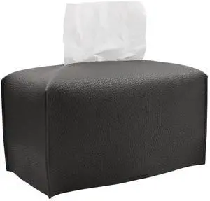 Tissue Box Cover, Rectangular Modern Decorative PU Leather Tissue Box Case Organizer Holder for Vanity Countertop, Night Stands, Livingroom, Office Desk & Car 9.5X5X5'' | Dark Gray Tissue Box Cover, Rectangular Modern Decorative PU Leather Tissue Box Case Organizer Holder for Vanity Countertop, Night Stands, Livingroom, Office Desk & Car 9.5X5X5'' | Dark Gray