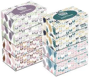 Facial Tissues, Soft Facial Tissue - 8 Boxes, 230 Sheets Per Box (1,840 Total Sheets), Gentle & Durable Tissue Boxes Bulk for Home, Office & Travel Facial Tissues, Soft Facial Tissue - 8 Boxes, 230 Sheets Per Box (1,840 Total Sheets), Gentle & Durable Tissue Boxes Bulk for Home, Office & Travel