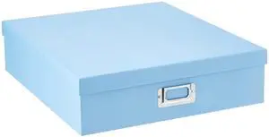Jumbo Scrapbook Storage Box, Sky Blue Jumbo Scrapbook Storage Box, Sky Blue