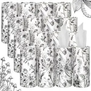 16 Pcs Vintage Floral Round Tissues Box Car Holder with Facial Tissue Bulk Black Flower Travel Tubes for Car with 50 Sheets Christmas Cylinder Face Towel Fit for Cup Holder Round Container 16 Pcs Vintage Floral Round Tissues Box Car Holder with Facial Tissue Bulk Black Flower Travel Tubes for Car with 50 Sheets Christmas Cylinder Face Towel Fit for Cup Holder Round Container