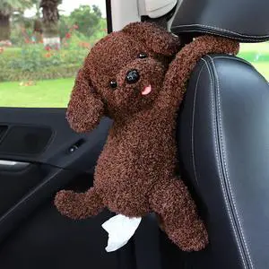 Elephant Tissue Box Cover Plush Tissue Box Holder for Car, Home, Decorative Holder/Organizer for Bathroom Vanity Countertop, Nightstands, Office Desk-Dog Elephant Tissue Box Cover Plush Tissue Box Holder for Car, Home, Decorative Holder/Organizer for Bathroom Vanity Countertop, Nightstands, Office Desk-Dog