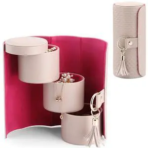 Viaggio Mothers Day Gifts Her - Small Jewelry Case Box - Travel Essential Accessories for Women, Travelers, Couples, Mom, Friends, Bridesmaid Viaggio Mothers Day Gifts Her - Small Jewelry Case Box - Travel Essential Accessories for Women, Travelers, Couples, Mom, Friends, Bridesmaid