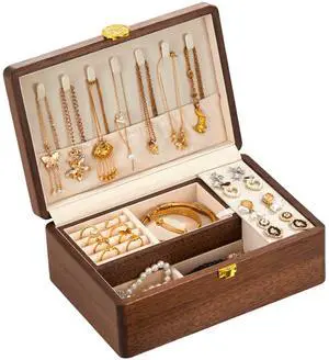 Jewelry Small Wooden Box Jewelry Organizer and Storage for Women Jewelry Small Wooden Box Jewelry Organizer and Storage for Women