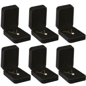 6 Pieces Velvet Jewelry Gift Boxes for Necklace Pendant Bracelet Ring Earring, Jewelry Storage Display Case for Christmas Wedding Engagement Birthday Anniversary (Pendant Box STYLE-6PCS) 6 Pieces Velvet Jewelry Gift Boxes for Necklace Pendant Bracelet Ring Earring, Jewelry Storage Display Case for Christmas Wedding Engagement Birthday Anniversary (Pendant Box STYLE-6PCS)
