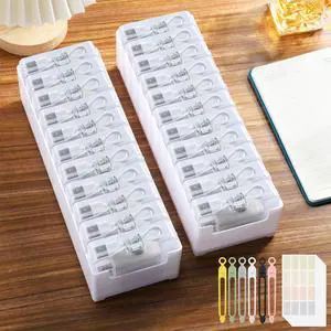 2 Pack Cable Organizer Storage Box with Wire Ties, Desktop Charger Cord Storage Organizer Box, Charger Organizer with Clear Cases Stickers for Office Home Storage Stationery Supplies, Large 2 Pack Cable Organizer Storage Box with Wire Ties, Desktop Charger Cord Storage Organizer Box, Charger Organizer with Clear Cases Stickers for Office Home Storage Stationery Supplies, Large