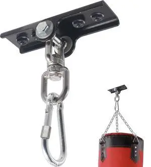 Heavy Duty Punching Bag Hanger with 360° Swivel, Reinforced Steel Heavy Bag Ceiling Mount Holds Up to 300 lbs, Punching Bag Mount for Boxing, MMA & Home Gym Training Heavy Duty Punching Bag Hanger with 360° Swivel, Reinforced Steel Heavy Bag Ceiling Mount Holds Up to 300 lbs, Punching Bag Mount for Boxing, MMA & Home Gym Training