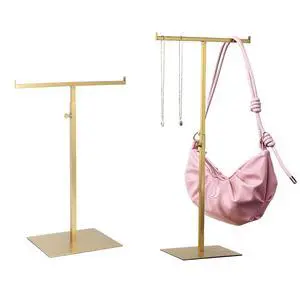 Purse Display Stand Jewelry Towers 2 Packs Stainless Steel Bag Stand Tabletop Adjustable Height Double Hook Hanging Jewelry Stands for Necklaces Organizer Home Store Boutique (Anti-fingerprint) Purse Display Stand Jewelry Towers 2 Packs Stainless Steel Bag Stand Tabletop Adjustable Height Double Hook Hanging Jewelry Stands for Necklaces Organizer Home Store Boutique (Anti-fingerprint)