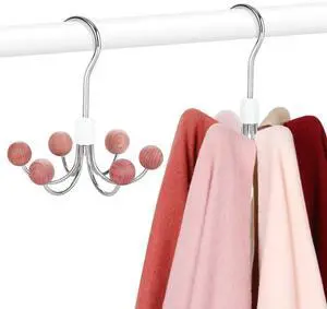 Hoodie Hangers 2-Pack with 6 Cedar Balls, 360°Swivel Purse Hanger, Scarf Hanger, Closet Hooks, Handbag Organizer, Bra Hanger, Accessory Organizers for Scarf, Tanktop, Hat, Hoodie CT43C Hoodie Hangers 2-Pack with 6 Cedar Balls, 360°Swivel Purse Hanger, Scarf Hanger, Closet Hooks, Handbag Organizer, Bra Hanger, Accessory Organizers for Scarf, Tanktop, Hat, Hoodie CT43C