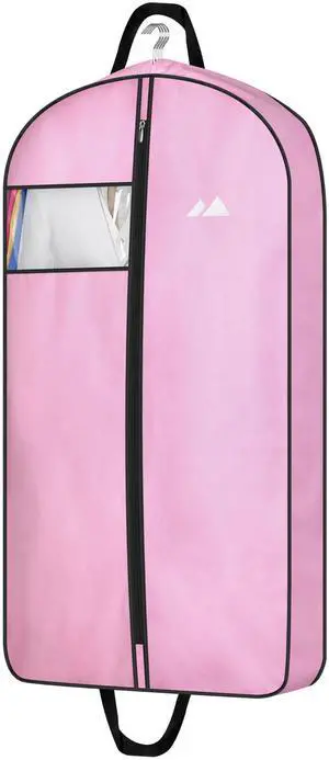 43" Pink Garment Bags for Travel for Women Waterproof Oxford Fabric Suit Bags for Closet Storage Dress Cover Hanging Clothes Bag 43" Pink Garment Bags for Travel for Women Waterproof Oxford Fabric Suit Bags for Closet Storage Dress Cover Hanging Clothes Bag