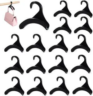 16 Pcs Purse Hanger Hook Acrylic Black Bag Organizer Tote Hanger Closet Organizer Storage for Storing Tie Handbags Belt Tote Bag Satchels(Black) 16 Pcs Purse Hanger Hook Acrylic Black Bag Organizer Tote Hanger Closet Organizer Storage for Storing Tie Handbags Belt Tote Bag Satchels(Black)
