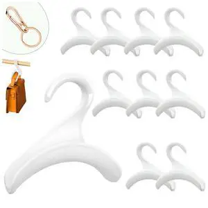 Purse Hanger, Bag Hanger for Closet 11PCS Purse Holder Backpack Hanger Hook for Organizer Storage Purses Tote Bag Backpacks Handbags(White) Purse Hanger, Bag Hanger for Closet 11PCS Purse Holder Backpack Hanger Hook for Organizer Storage Purses Tote Bag Backpacks Handbags(White)