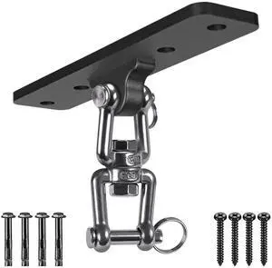 Heavy Bag Hanger,Wall Ceiling Mount Hook 360° Rotation Wood Beam Holder Body Weight Strength Training Systems, Aerial Yoga Swing & Hammock, Resistance Band for Wooden Sets(600 LB Capacity) Heavy Bag Hanger,Wall Ceiling Mount Hook 360° Rotation Wood Beam Holder Body Weight Strength Training Systems, Aerial Yoga Swing & Hammock, Resistance Band for Wooden Sets(600 LB Capacity)