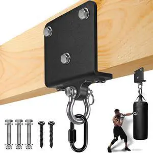 Beam Hanger Punching Bag Hanger 1000 LB Capacity Beam Mount Hardware for Heavy Bag Ceiling Mount with Carabiner 180° Swing Bracket Hooks for Boxing Bag Beam Hanger Punching Bag Hanger 1000 LB Capacity Beam Mount Hardware for Heavy Bag Ceiling Mount with Carabiner 180° Swing Bracket Hooks for Boxing Bag