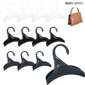 12Pcs Purse Hanger Closet Bag Organizer Hooks, Space Saving Handbag Holder Rack, Bag Hanger for Closet Rod, Belt Scarf Tote Storage Hook Set Black White Gray 12Pcs Purse Hanger Closet Bag Organizer Hooks, Space Saving Handbag Holder Rack, Bag Hanger for Closet Rod, Belt Scarf Tote Storage Hook Set Black White Gray