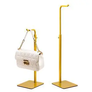 2 Pack Purse Holder Handbag Display Stand: Gold Hanger Rack for Bags, Purses, and Wreath, Adjustable Hook Stand for Tabletop, Closet, and Retail Use for Vendors 2 Pack Purse Holder Handbag Display Stand: Gold Hanger Rack for Bags, Purses, and Wreath, Adjustable Hook Stand for Tabletop, Closet, and Retail Use for Vendors