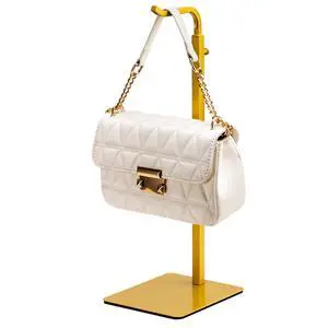 Purse Holder Handbag Display Stand: Gold Hanger Rack for Bags, Purses, and Wreath, Adjustable Hook Stand for Tabletop, Closet, and Retail Use for Vendors Purse Holder Handbag Display Stand: Gold Hanger Rack for Bags, Purses, and Wreath, Adjustable Hook Stand for Tabletop, Closet, and Retail Use for Vendors