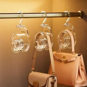 Clear Teardrop Purse Hanger Closet 3 Pieces, Luxury Handbag Hangers 360°Rotating, Extra-Wide Purse Hooks Fits Various Straps, Handbag Bag Purse Organizer for Closet Clear Teardrop Purse Hanger Closet 3 Pieces, Luxury Handbag Hangers 360°Rotating, Extra-Wide Purse Hooks Fits Various Straps, Handbag Bag Purse Organizer for Closet