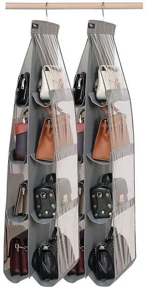 Purse Organizer - 2 Pack, Purse Hanger Heavy DutyPurse Organizer for ClosetThicken Metal Hooks,Hand Bag Storage OrganizerPurse Organizer, Grey Purse Organizer - 2 Pack, Purse Hanger Heavy DutyPurse Organizer for ClosetThicken Metal Hooks,Hand Bag Storage OrganizerPurse Organizer, Grey