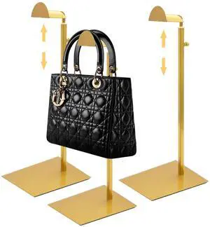 3 Pack Purse Holder, Purse Display Stand with Adjustable Height, Bag Stands for Display, Stainless Steel Purse Rack for Bags Organizer (Gold) 3 Pack Purse Holder, Purse Display Stand with Adjustable Height, Bag Stands for Display, Stainless Steel Purse Rack for Bags Organizer (Gold)