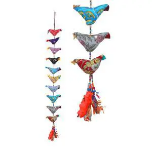 Door Hanging Colorful Decorative 10 Fabric Big Birds String for Indian Traditional Festival Decoration Indoor Wall Temple Bedroom Home Party Decor Gifting Ideas(Size:-30") Door Hanging Colorful Decorative 10 Fabric Big Birds String for Indian Traditional Festival Decoration Indoor Wall Temple Bedroom Home Party Decor Gifting Ideas(Size:-30")