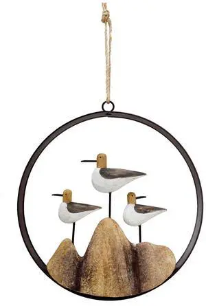 Nautical Wood Wall Decoration Rustic Wooden Hanging Ocean Home Decor Hand Carved Beach Themed Ornament for Door (Round, A) Nautical Wood Wall Decoration Rustic Wooden Hanging Ocean Home Decor Hand Carved Beach Themed Ornament for Door (Round, A)
