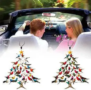 Car Rearview Mirror Hanging Accessories - Gifts for Women, 2 Pack Christmas Ornament & Car Hanging Decoration for Tree, Windows, Door, Table (Hummingbird 2pack) Car Rearview Mirror Hanging Accessories - Gifts for Women, 2 Pack Christmas Ornament & Car Hanging Decoration for Tree, Windows, Door, Table (Hummingbird 2pack)