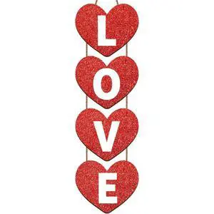 Valentines Hanging Porch Sign Love Hanging Decor Valentine's Heart Wall Decor Farmhouse Heart Door Wood Love Sign for Rustic Home Wall(White,Elegant) Valentines Hanging Porch Sign Love Hanging Decor Valentine's Heart Wall Decor Farmhouse Heart Door Wood Love Sign for Rustic Home Wall(White,Elegant)