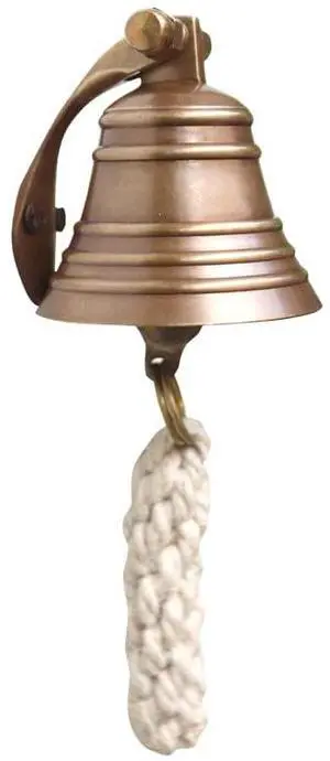 2" Antique Brass Bell Quality Marine Wall Mounted Ship Hanging Bell Perfect for Dinner, Indoor, Outdoor, School, Bar, Reception, Last Order & Church by The Metal Magician 2" Antique Brass Bell Quality Marine Wall Mounted Ship Hanging Bell Perfect for Dinner, Indoor, Outdoor, School, Bar, Reception, Last Order & Church by The Metal Magician