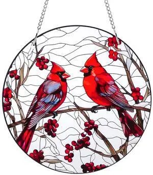 8" Cardinal Window Decorations Acrylic Hanging Ornament for Door & Window, Decorative Accent for Yard & Courtyard, Holiday & Everyday Gift 8" Cardinal Window Decorations Acrylic Hanging Ornament for Door & Window, Decorative Accent for Yard & Courtyard, Holiday & Everyday Gift