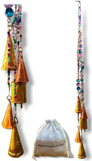 Metal Cow Gold Bells Decorative Brass Iron Vintage Hanging Decorations Bell for Christmas Garland Decoration Decor Tree Rustic Antique Door (Cylindrical with Cone) Metal Cow Gold Bells Decorative Brass Iron Vintage Hanging Decorations Bell for Christmas Garland Decoration Decor Tree Rustic Antique Door (Cylindrical with Cone)