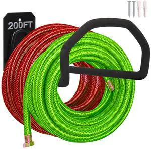 300 ft Garden Hose Holder - Oversized Hose Hanger Wall Mount Water Hose Holders for Outside, Extra Heavy Duty Hose Rack for Garden Hose Storage and Extension Cords 300 ft Garden Hose Holder - Oversized Hose Hanger Wall Mount Water Hose Holders for Outside, Extra Heavy Duty Hose Rack for Garden Hose Storage and Extension Cords