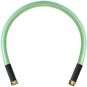 Heavy Duty Garden Hose 5/8 Inch x 3 Foot Green Color, Short Connection Leader Hose with Male-Female Connectors (3FT) Heavy Duty Garden Hose 5/8 Inch x 3 Foot Green Color, Short Connection Leader Hose with Male-Female Connectors (3FT)