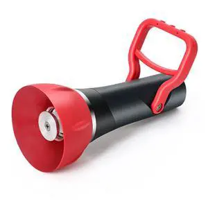 Industrial Fireman's Garden Hose Nozzle High Flow, Professional High Volume Classic Fireman Style Spray Nozzle, Heavy Duty Adjustable Twist Hose Nozzle with Large Shut-off Handle, 250 PSI Industrial Fireman's Garden Hose Nozzle High Flow, Professional High Volume Classic Fireman Style Spray Nozzle, Heavy Duty Adjustable Twist Hose Nozzle with Large Shut-off Handle, 250 PSI