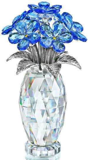 Blue Crystal Forget Me Not Flower Figurine,Flower Gifts for Women,Crystal Glass Flower Collectible Ornaments for Home Decor Table Centerpiece Blue Crystal Forget Me Not Flower Figurine,Flower Gifts for Women,Crystal Glass Flower Collectible Ornaments for Home Decor Table Centerpiece