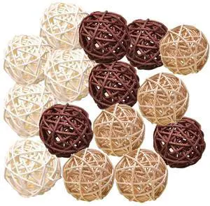 Natural Decorative Wicker Rattan Balls- Vase Filler, House Ornament, Christmas Tree Garden Wedding Party Coffee Table Decoration,Craft DIY, Parrot, Bird Toys Balls. Natural Decorative Wicker Rattan Balls- Vase Filler, House Ornament, Christmas Tree Garden Wedding Party Coffee Table Decoration,Craft DIY, Parrot, Bird Toys Balls.