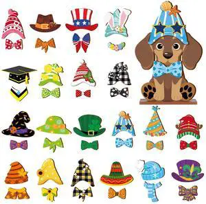 42 Pcs Small Interchangeable Dog Sign Holiday Summer Decor Seasonal Table Centerpiece Farmhouse Rustic Magnetic Desk Accessories Wooden Home Office Room Welcome Tiered Tray Decoration Gifts 42 Pcs Small Interchangeable Dog Sign Holiday Summer Decor Seasonal Table Centerpiece Farmhouse Rustic Magnetic Desk Accessories Wooden Home Office Room Welcome Tiered Tray Decoration Gifts