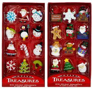Petite Treasures 12-Piece Miniature Ornaments Set, 2 Pack Petite Treasures 12-Piece Miniature Ornaments Set, 2 Pack