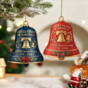 250 Anniversary USA Ornament 2D Acrylic Hanging Ornament 250 Merchandise with Hanging Rope, Acrylic Patriotic Hanging Decor Vintage-Style Patriotic Decor for Christmas Tree, Door, Fence 250 Anniversary USA Ornament 2D Acrylic Hanging Ornament 250 Merchandise with Hanging Rope, Acrylic Patriotic Hanging Decor Vintage-Style Patriotic Decor for Christmas Tree, Door, Fence